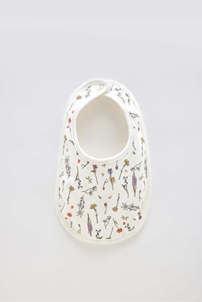 Atelier Babbi 100% Cotton Newborn Bib & Hat Set - Spring