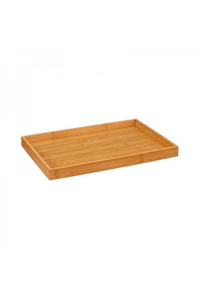 Secret de Gourmet Bamboo platter with 6 glass bowls, Bon Appetit, 28.5x19.5 cm