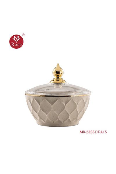 Rose 2323 Date Bowl with Rose Lid (6.5*12)cm