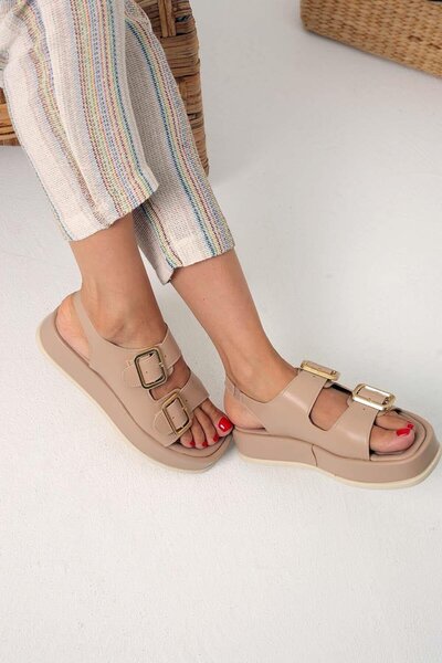 Beyond Beige Cpt Wedge Heeled Women's Sandal 4cm Byndcpt03