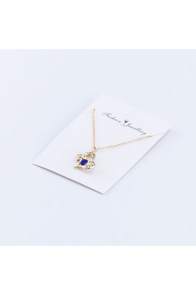 Bimotif Blue Stone Heart Pendant