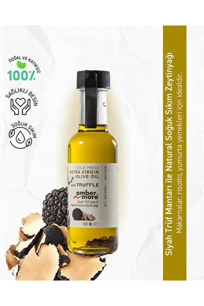 AMBERNMORE Siyah Trüf Çeşnili Naturel Sızma Zeytinyağı 100 ml