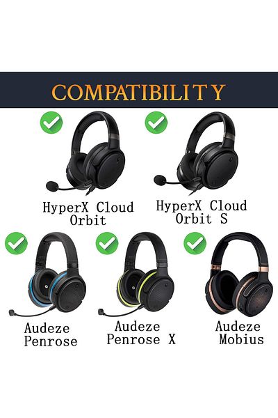 erorex وسادات الأذن البديلة لسماعات Mpow H12 Anc لا تناسب سماعات الرأس H12 Ipo H10 Rca H033C المزودة بخاصية إلغاء الضوضاء