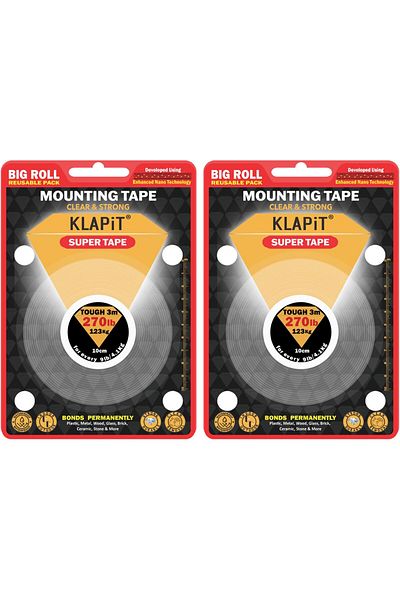 erorex Super Tape Double Sided Heavy Duty Mounting Tape Holds 270 Pounds Or 123Kg With Enhanced Nano