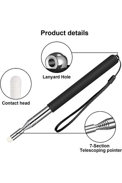 erorex Pointer Stick 2 Pack Telescopic Pointer Stick 1M With Hand Lanyard Presentation Pointers For Coach