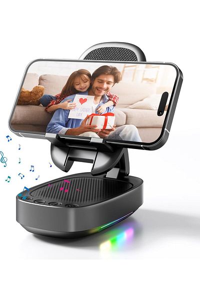 erorex مكبر صوت محمول للاستحمام مزود بتقنية البلوتوث مع إضاءة ديناميكية مقاومة للماء بدرجة IP67 وصوت نقي للاستخدام في الهواء الطلق