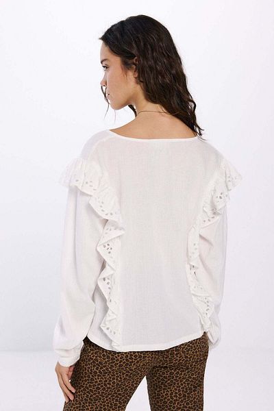 Springfield Schiffly Ruffle Blouse