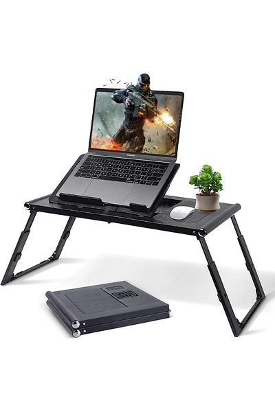 erorex Laptop Desk Foldable Laptop Bed Tray Desk Adjustable Height Lap Tablet Desk. Portable Laptop Bed