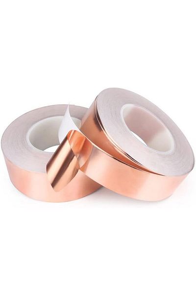 erorex Copper Foil Tape 2Pcs 20Mm Single Sided Conductive Copper Tape With Adhesive For Emi Shielding Slug