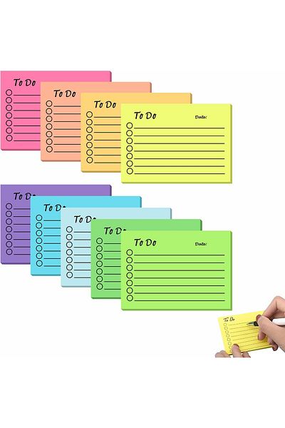 erorex To Do List Sticky Notes 9 Pack Self Stick Sticky Notes Colorful Sticky Notes Pad With Lines Do List
