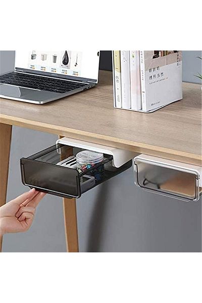 erorex Self Adhesive Under Desk Drawer Slide Out Add A Drawer Under Desk Under Mount Desk Drawer Office