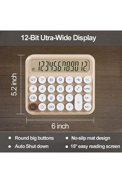 erorex Calculators Desk Calculator Basic Standard Calculator 12 Digit Large Lcd Display Big Button