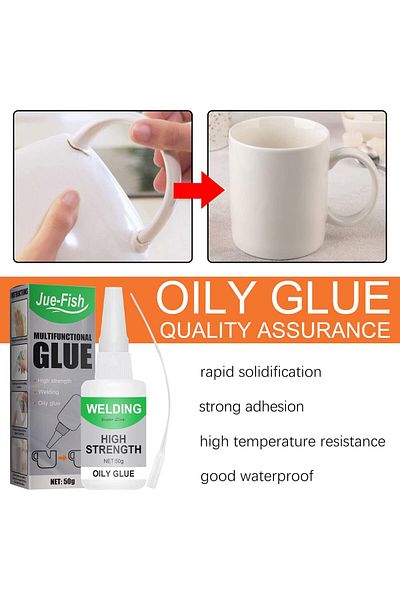 erorex 3Pcs Multifunctional Glue Welding High Strength Oily Glue Jue Fish Glue Universal Super Glue Gel
