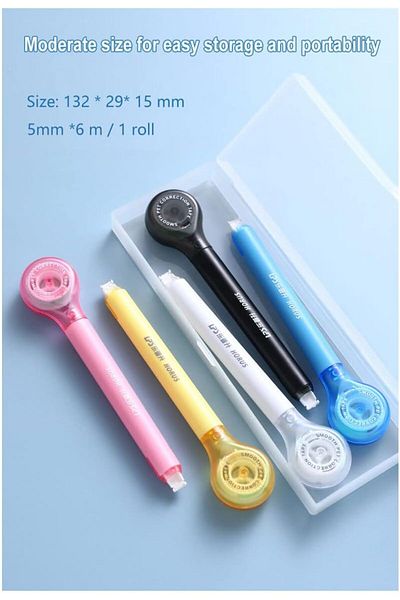erorex 7 Pcs Correction Tape Pen White Out Tape Pen Corrector Tape Office School Supplies Writing Supplies