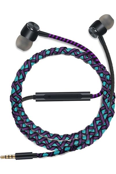 erorex Nylon Braided Wired Usb C Earphones