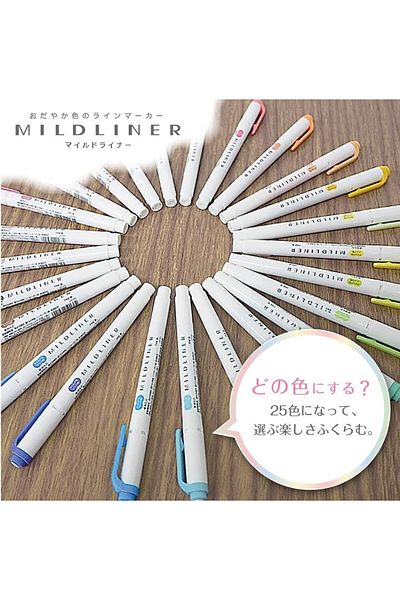 erorex B Wkt7 Mdgr Highlighter Mild Liner Mild Dark Gray 10 Pieces