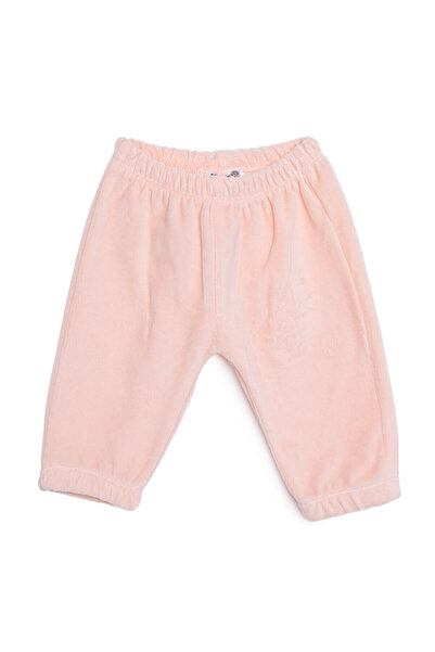 ebebek Hello Baby HelloBaby Kız Bebek Eşofman Alt Fitilli Kadife Örme Kumaş L...