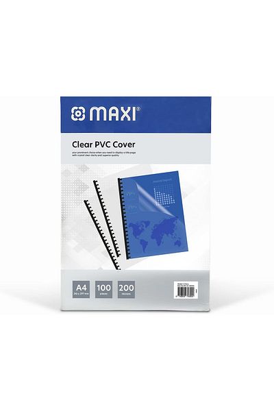 erorex Clear Binding Cover A4 200 Micron Pack Of 100Pcs