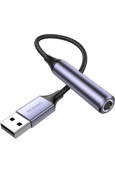 erorex محول صوت USB C إلى مقبس سماعة رأس 3.5 مم، محول صوت USB C إلى كابل AUX Dongle لهاتف Samsung