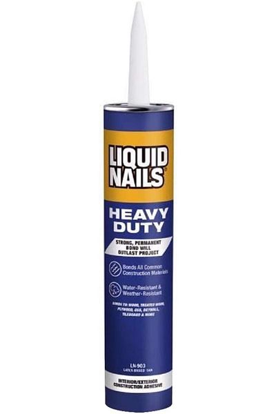erorex Heavy Duty Formulated Acrylic Latex Construction Adhesive Tan 10Oz 1214543