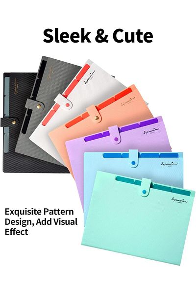 erorex School Supplies File Folder Letter Size File Organizer Expanding File Folder For Document Portable