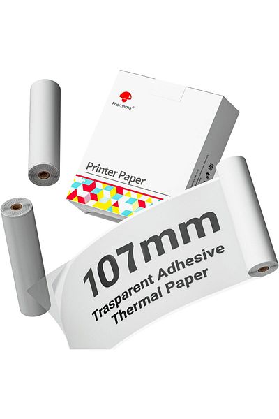 erorex Phomemo Adhesive Transparent Thermal Paper Clear Adhesive Thermal Sticker Paper For Phomemo M04S