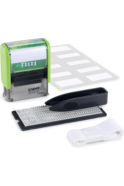erorex Stamp 'N Stick Uniform And Belongings Stamper And Sticker Set English Design Your Own Stamp With