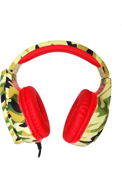 erorex Gaming Headphone Ps5 Gaming Headphone 3.5Mm Jack With Rotating Long Wheat Microphone 2.2M Cable