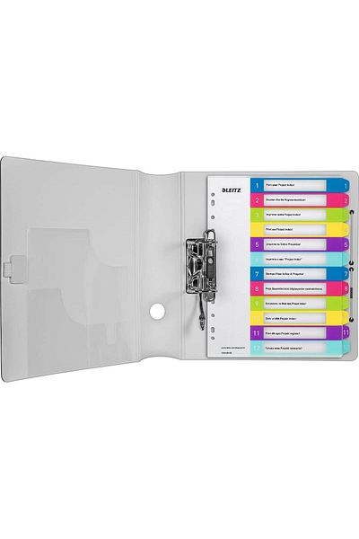 erorex A4 1 12 Index Pc Printable Extra Wide Heavy Duty Plastic White Multicolour