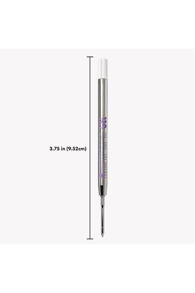erorex Capless Ceramic Gel Purple Refill To Fit Parker Ballpoint Pens Fine Point 2 Pk P422Pl