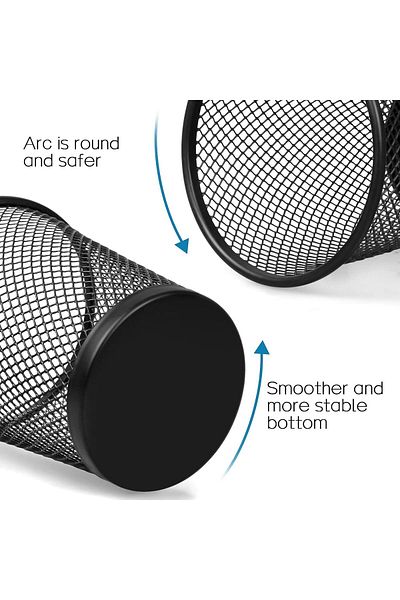 erorex Pen Holder 6 Pack Mesh Metal Pencil Cup Durable Pen Organizer Desk Organisers Set For Office Desk