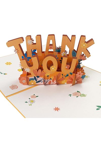 erorex Thank You Pop Up Card 3D Pop Up Greeting Card Thank You Birthday Card Valentine'S Day Card Mother'S