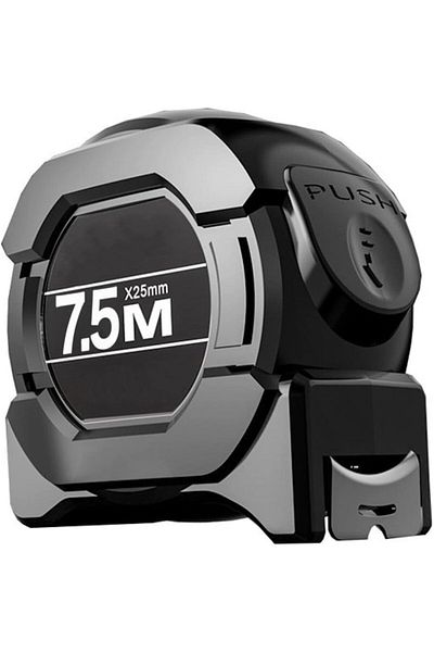 erorex 25 Ft 7.5M Fluorescent Steel Tape Measure Self Locking Retractable Easy Read With Fractions Auto