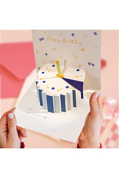 erorex 3D Pop Up Birthday Cards Birthday Cake Happy Birthday Card With Envelope Postcards Pop Up Greeting