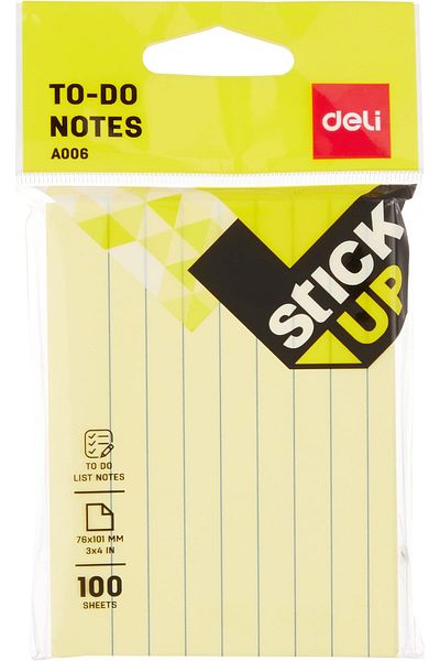 erorex Ea00652 Stick Up To Do Notes 100 Sheets 76×101 Mm Size Multicolour 1 Pc