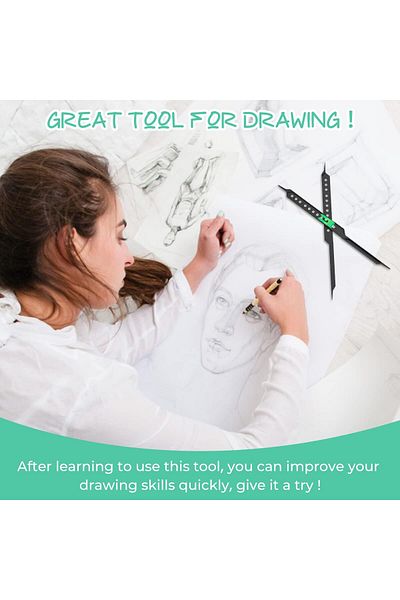 erorex 25Cm Artist Proportional Scale Divider Drawing Tool Pantograph Drawing Tool Allow Architects And