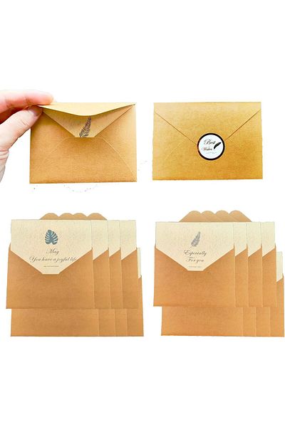 erorex 18 Pcs Thank You Cards Customized Diy Greeting Card With Envelopes Blank Note Cards With Kraft