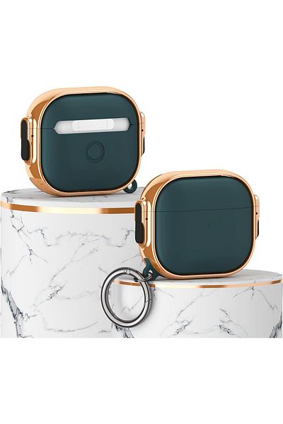 erorex حافظة فلورا المحفورة لسماعات Airpods 4 مع غطاء مضاد للصدمات ومضاد للضوضاء