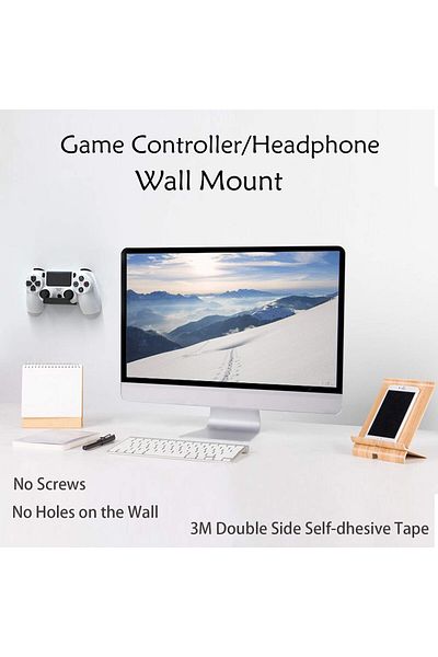 erorex Wall Mount Stand Holder For Game Controller Headphones 2 Pack Adhesive 3M Included Hangers