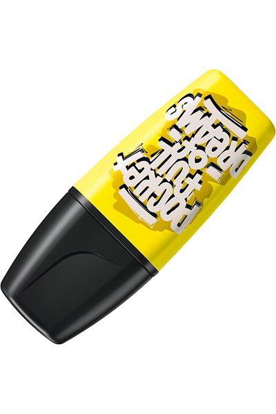 erorex Highlighter Boss Mini By Snooze One Pack Of 5 Pink Blue Yellow Green And Black