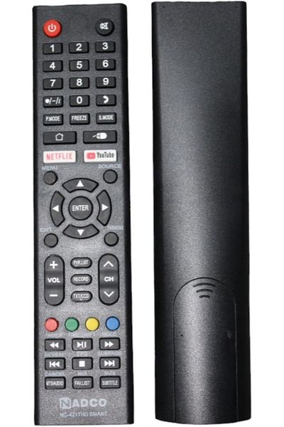 erorex جهاز تحكم عن بعد لتلفزيون LCD يعمل مع تلفزيون Dansat الذكي باللون الأسود