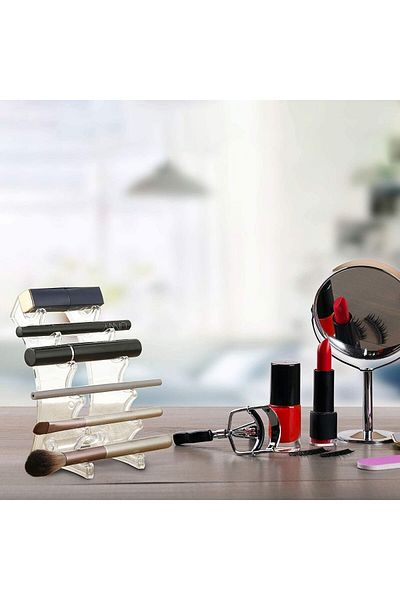 erorex Pen Holder Display Stand 2 Pcs Pen Display Stand 6 Slots Pencil Display Holder Clear Jewelry