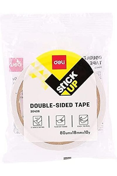 erorex E30406 Double Sided Tape 9 Meter Length X 18 Mm Width White