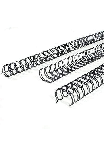 erorex 3:1 Pitch Double Loop Wire Binding Rings 12.7Mm Spine Diameter Black 100Pcs Box