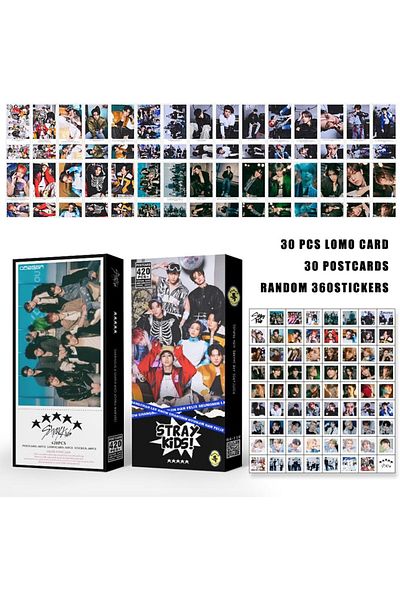 erorex Kpop Seventeen Share Postcard 420 Pcs Seventeen Rock Star Album Photo Cards Merch，30 Pcs Seventeen