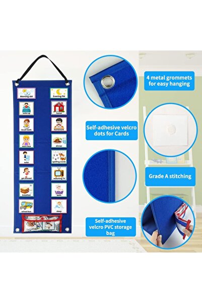 erorex Visual Schedule Chart For Kids Daily Routine Cards 70 Pieces Multiple Kids Routine Cards Behavioral