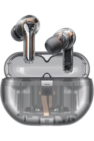 erorex Clear Dot Wireless Earbuds Bluetooth 5.3 Earphones Transparent Design 2 Mic Ai Call Noise