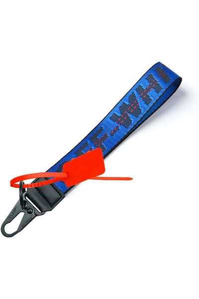 erorex White Classic Fashion Keychain Wrist Lanyard，Fashion Letter Wrist Lanyard Office Badge Lanyard Key