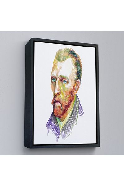 Harita Sepeti Vincent Van Gogh Pictură decorativă pe pânză cu cadru auriu