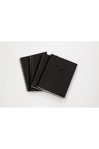 erorex A5 Spiral Smart Ruled Notebook For Livepen And Echo 2 Smart Pens 6.3In X 8.3In 4 Pack Black Anx